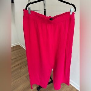 Express Pink Textured Pants